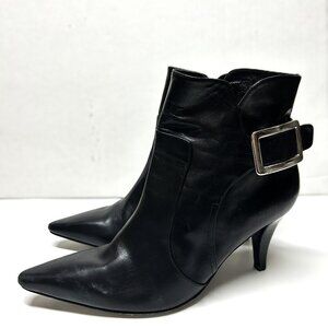 Talbots Collection black pointy high heal boot 9 ½ M